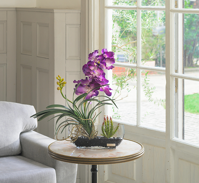 バンダボタニック2L25pu-b アートフラワー アーティフィシャルフラワー