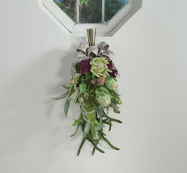 ＊オーダー受付＊No.133 キングプロテア&パンパスグラス スワッグ 0d3517ef5a029415fe55551b6835f8