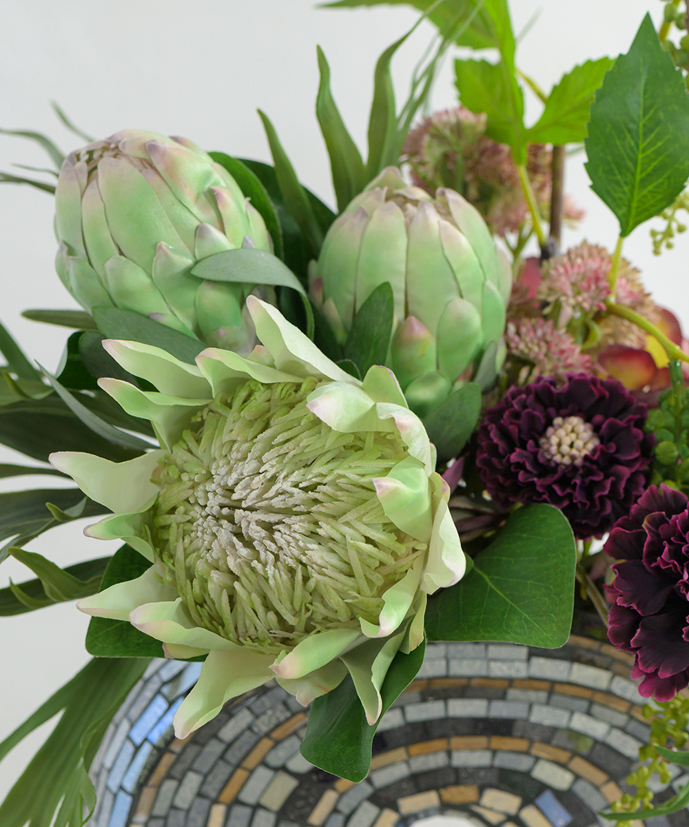 キングプロテア&スカビオサ3L25