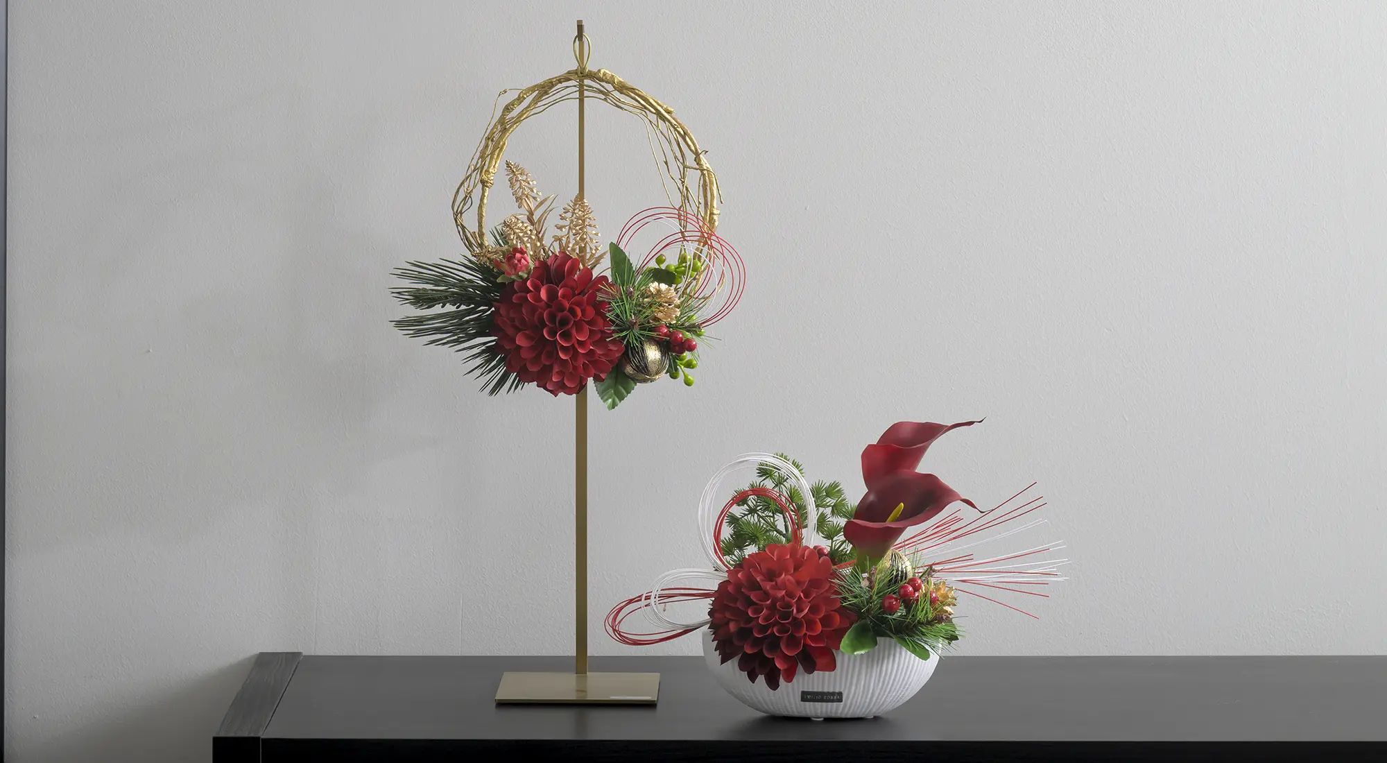 迎春ダリアリースM25rd