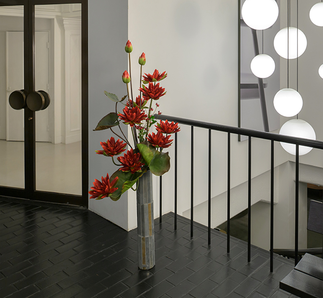 ロータス2XL25-rd アートフラワー アーティフィシャルフラワー 造花