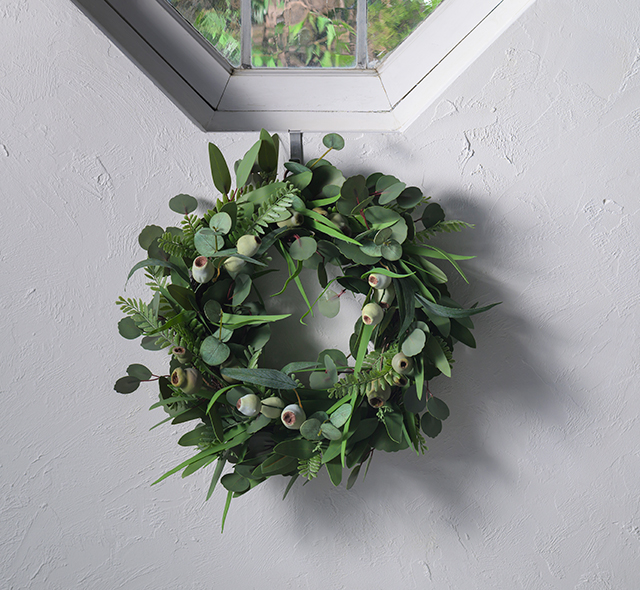 【新品】EMILIO ROBBA　エミリオロバ　ナチュラルリース　オールシーズン ラナンキュラスリース2L24 アートフラワー アーティフィシャルフラワー