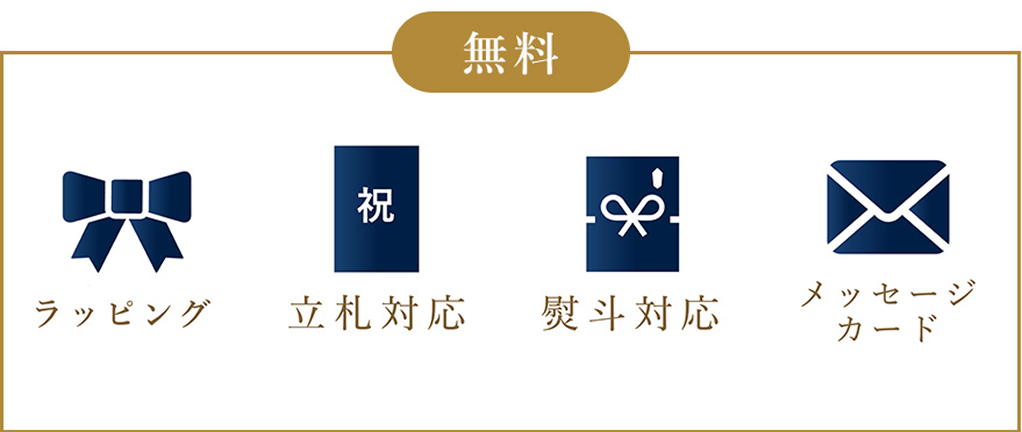 ラッピング代無料