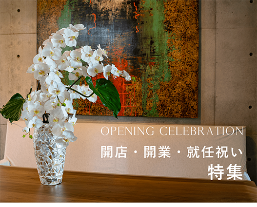 開店祝い・開業祝い・就任祝いに贈るアーティフィシャルフラワー(造花)特集｜エミリオ・ロバ公式オンラインストア