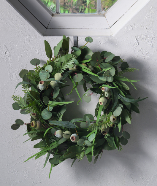 【新品】EMILIO ROBBA　エミリオロバ　ナチュラルリース　オールシーズン ラナンキュラスリース2L24 アートフラワー アーティフィシャルフラワー